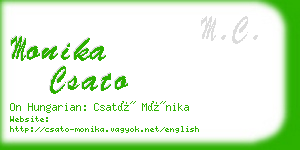 monika csato business card