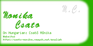 monika csato business card
